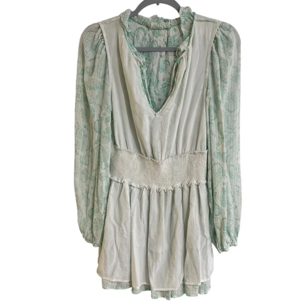 House of Harlow 1960 Mint Green Long Sleeve Dress - Picture 5 of 16